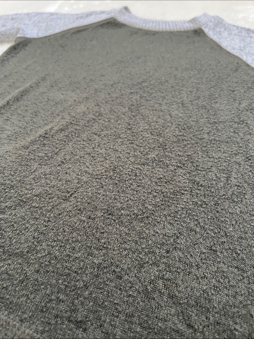 Boy’s Olive Green Raglan Sweater - Picture 3 of 3
